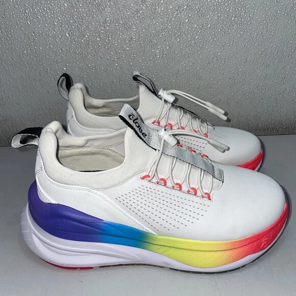 Clove SuperCush Forte Classic Slip-On Sneakers Women’s 7 Rainbow Soul White - Picture 3 of 10